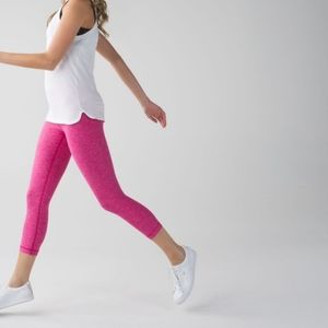 Lululemon Wunder Crop Limited Addition Rulu Fabric